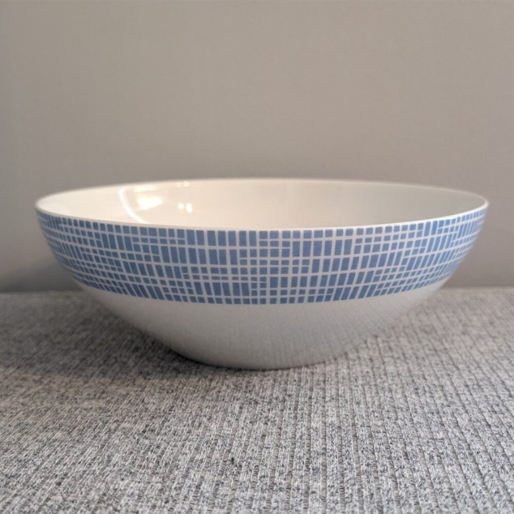 Vintage Arzberg "Bastdekor Blau" (Blue) Serving/Salad Bowl, 21.5cm Diameter, EUC